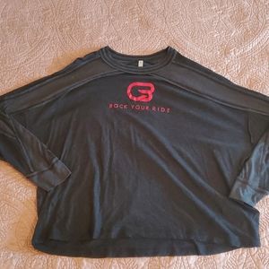 Free People Movement. Long Sleeve Tee. CycleBar branded. Size Large.